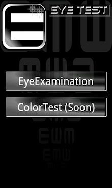 Eye test eye examination