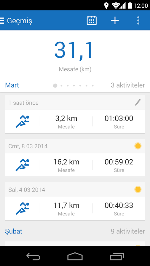 Runtastic PRO - screenshot