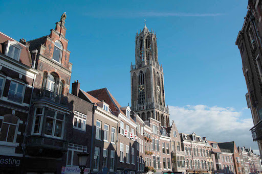 Dom Tower in Utrecht, southeast of Amsterdam in the Netherlands.