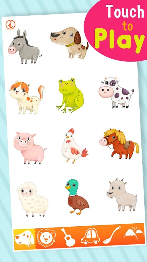 Android application Animal Sounds 123 HD screenshort