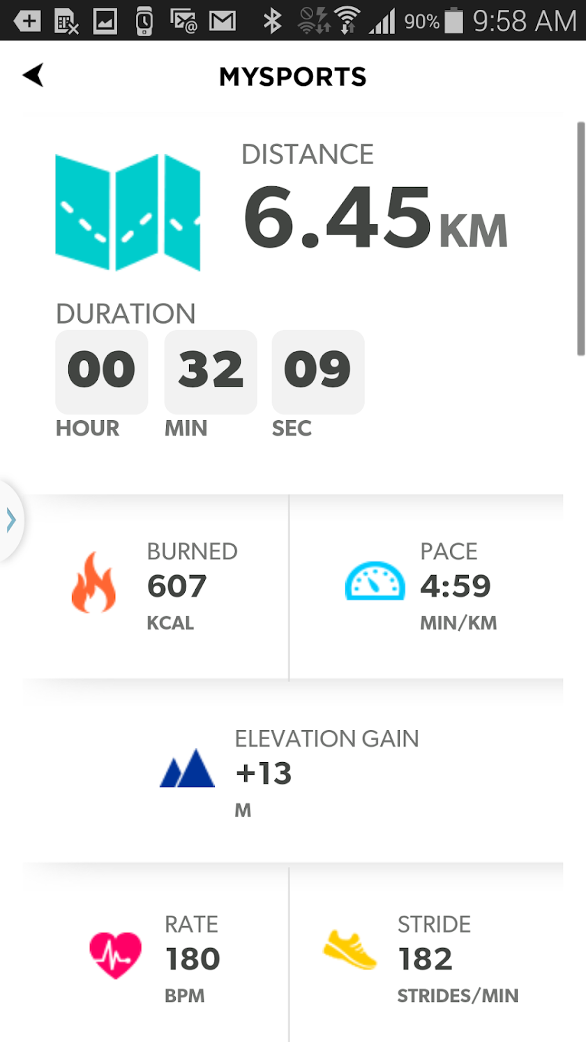TomTom MySports Screen 2