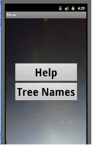 Tree Names Screen 2