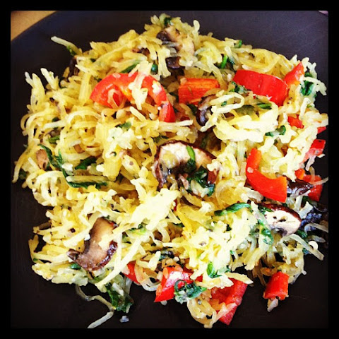 Garlic Veggie & Herb Spaghetti (Low Carb & Gluten Free)