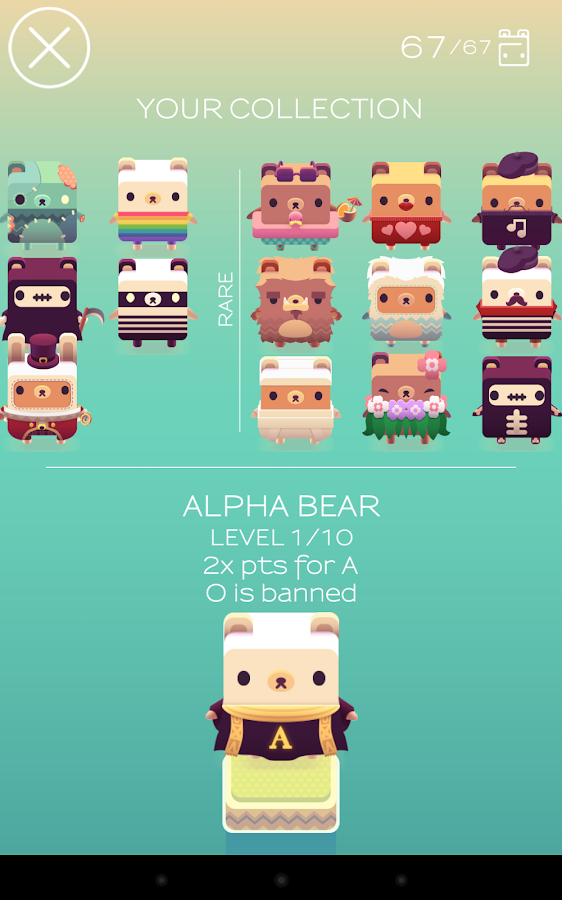 Alphabear English word game - screenshot