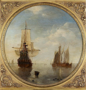 RIJKS: Willem van de Velde (II): Ships at Anchor 1707