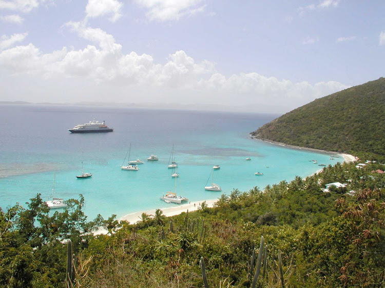 SeaDream calls on Jost Van Dyke, the smallest of the four main islands of the British Virgin Islands.