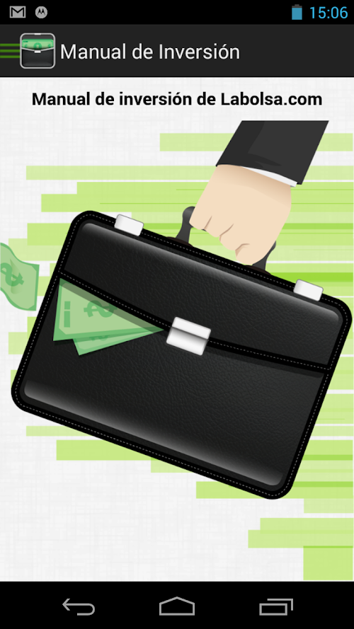 Android application Manual de Inversión en Bolsa screenshort