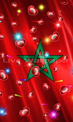 Marokko Flag Heart
