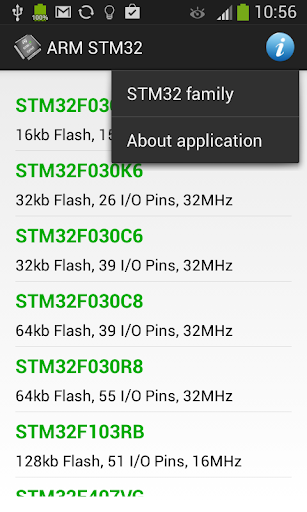 ARM STM32 Database