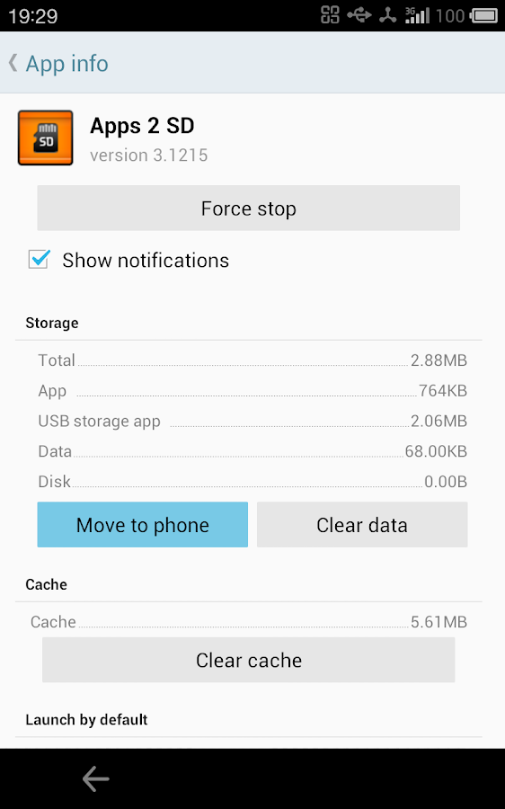 Apps 2 SD (Move app 2 sd) - screenshot