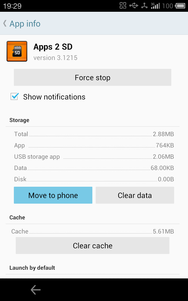 Apps 2 SD (Move app 2 sd) Screen 3