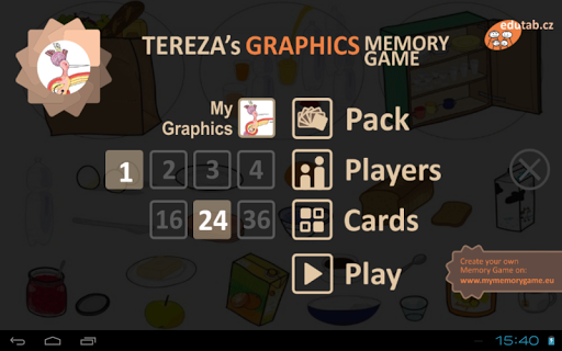 Tereza’s Graphics Memory Game
