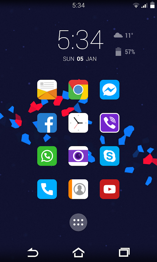 Flow Theme for CM11 - screenshot