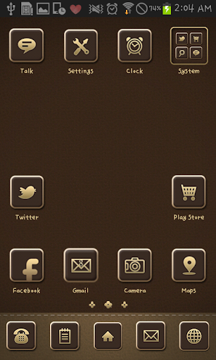 Brown Luxury go launcher theme