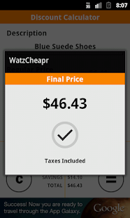 How to download WatzCheapr Discount Calculator patch 1.1 apk for pc
