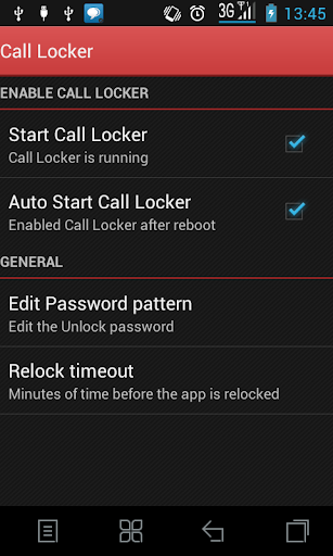 Lock call log