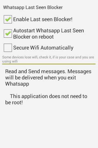 WhatsApp Last Seen Blocker