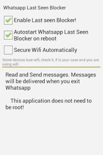 WhatsApp Last Seen Blocker