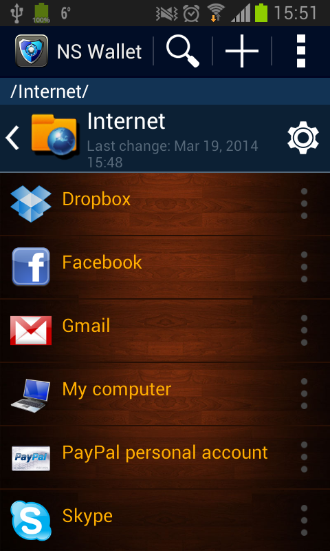 Password Manager + Cloud Screen 2
