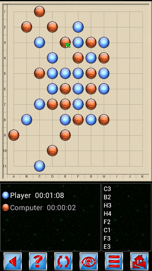 Android application Gomoku  V+ screenshort