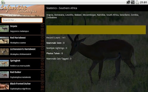 Download Safari List HD - South Africa APK