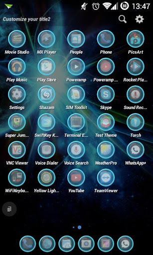 【免費個人化App】TSF Shell Theme Blue Light HD-APP點子