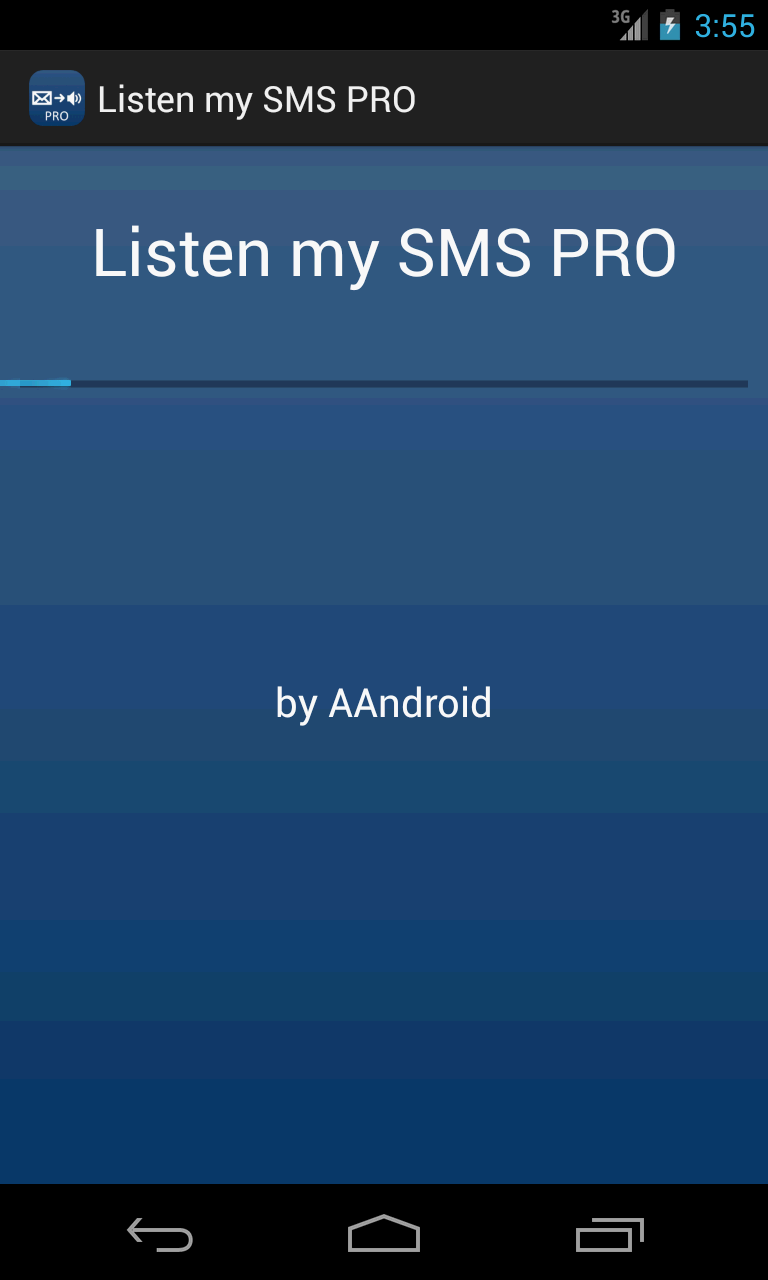 Listen my SMS PRO Screen 1