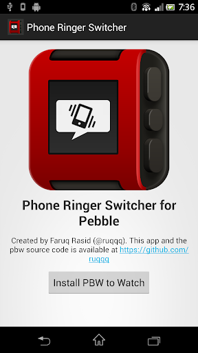 【免費工具App】Pebble Phone Ringer Switcher-APP點子