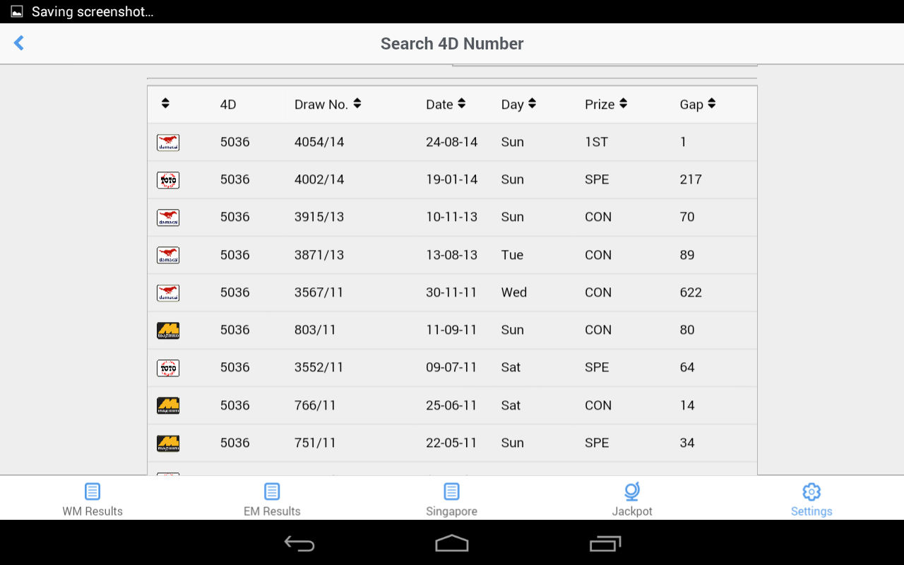 Live 4D Results MY&SG 4D King Android Apps on Google Play