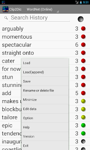 Android application Clip2Dic (Pop up Dictionary) screenshot