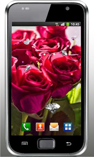 【免費個人化App】Rose n Diamonds live wallpaper-APP點子