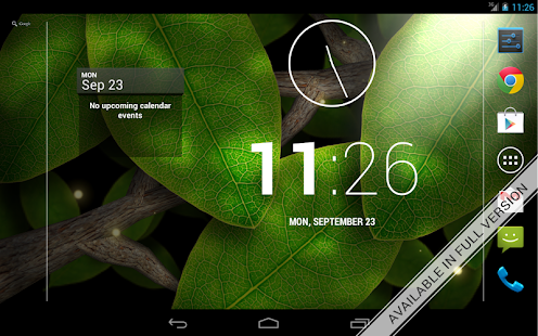 Tap Leaves Free Live Wallpaper