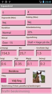 Horse feed calc - Equesdroid Screenshots 0