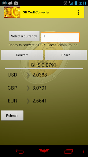 Ghana Cedi Converter