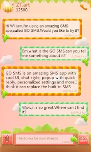 GO SMS Z Cute Garden Theme EX - screenshot thumbnail
