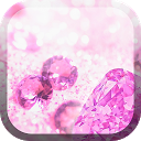 Pink Diamonds Live Wallpaper mobile app icon