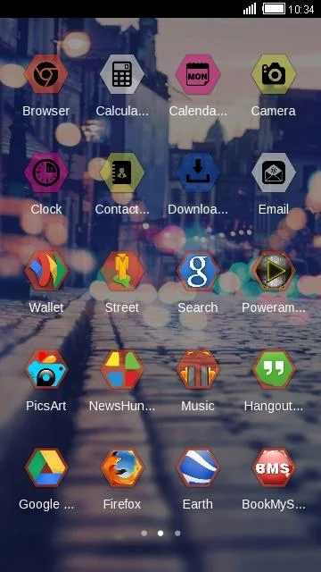 STREET NIGHT CITY VIEW THEME for Android
