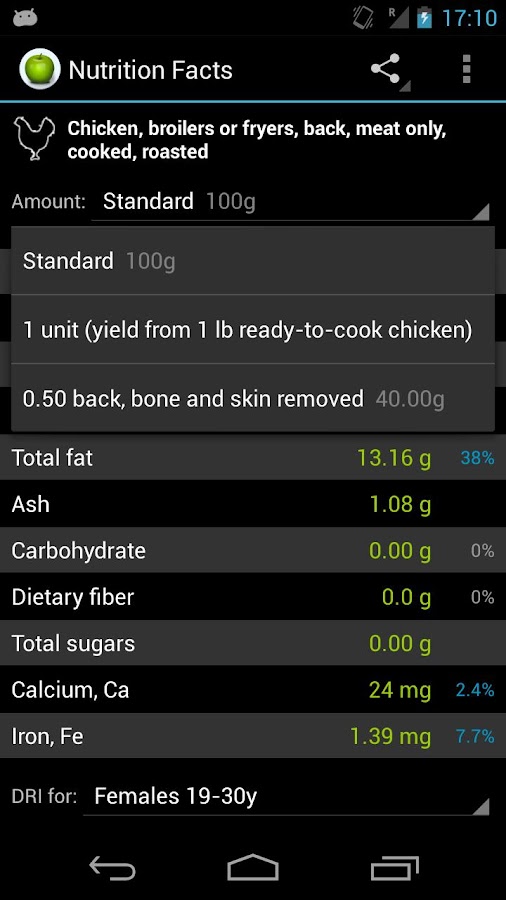 Nutrition Facts - Android Apps on Google Play
