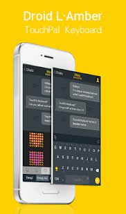 Download TouchPal Droid L Amber Theme APK for Android