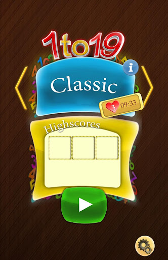 1to19 Number Puzzle Game