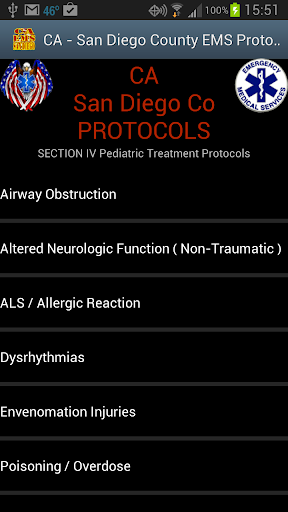 【免費醫療App】CA-San Diego Co EMS Protocols-APP點子