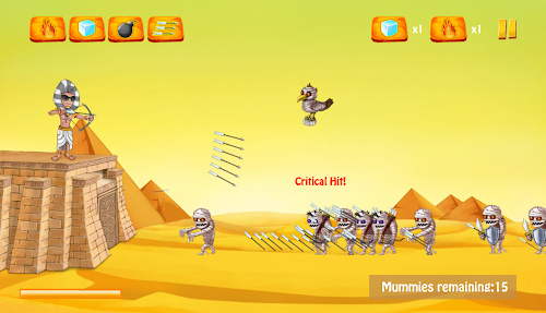 Android application Bow &amp; Pharaoh: Pyramid Defense screenshort