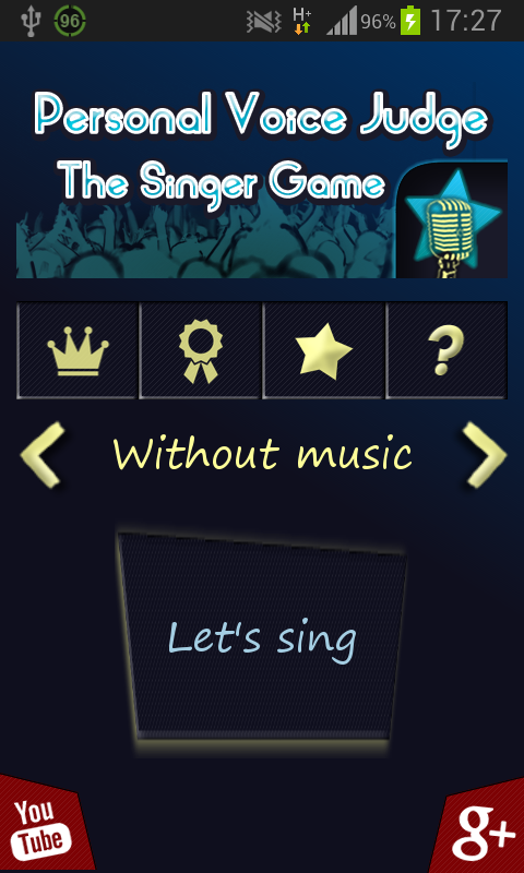 Personal Voice Judge Screen 1