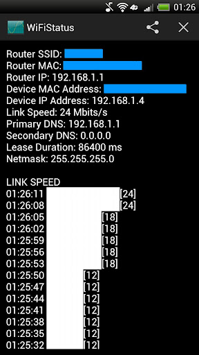 Wifi Status Report