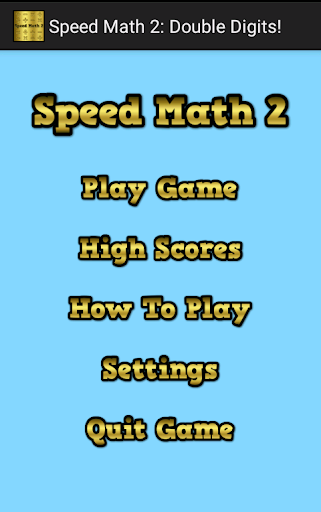Speed Math 2: Double Digits