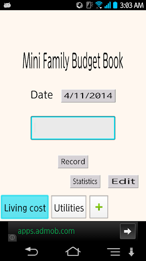 Mini Family Budget Book