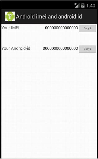 check your imei and android id