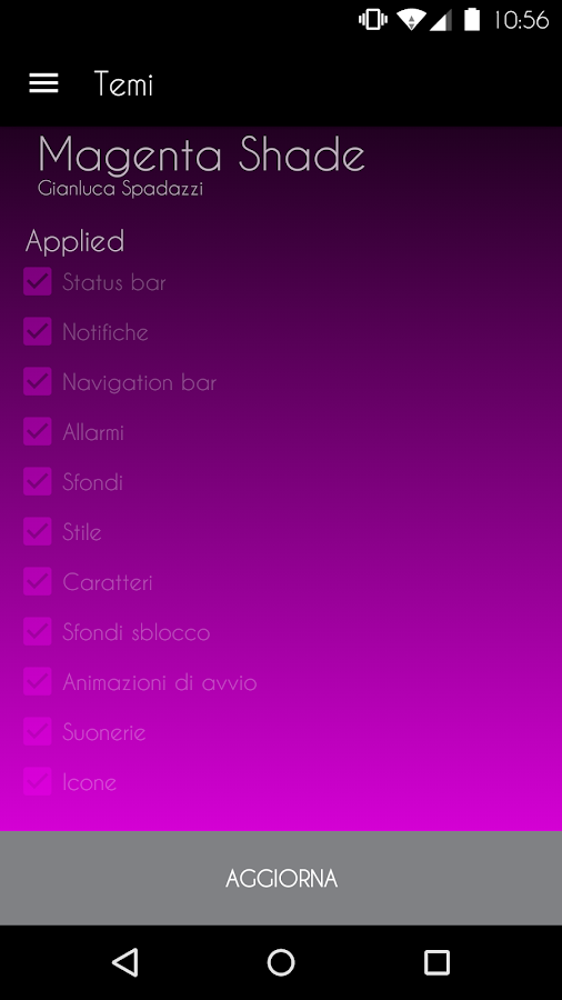 Magenta Shade - CM12 Theme - screenshot