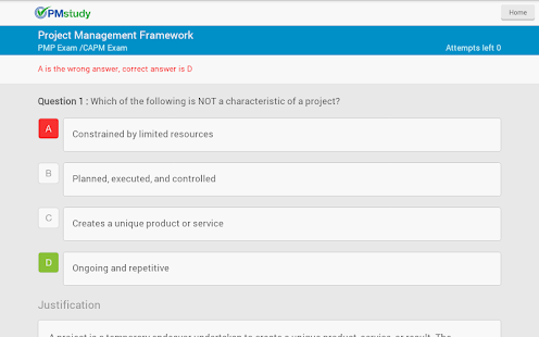 PMstudy ChapterTest - screenshot thumbnail