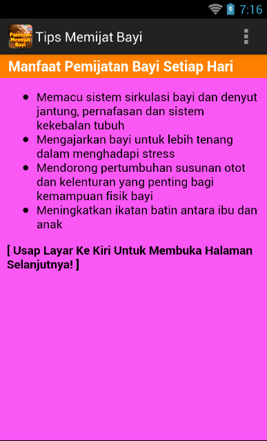 Panduan Memijat Bayi - Android Apps on Google Play